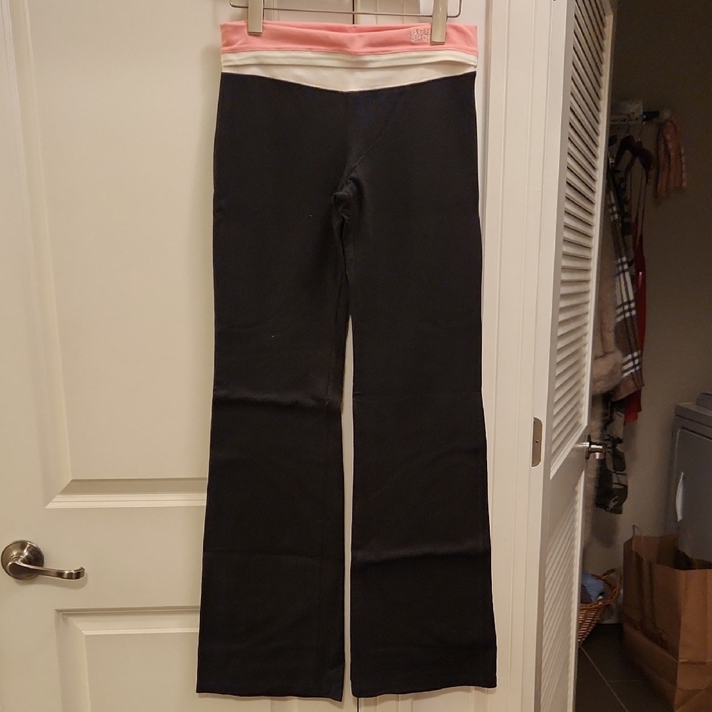 NWOT bebe Black and Pink Track Pants